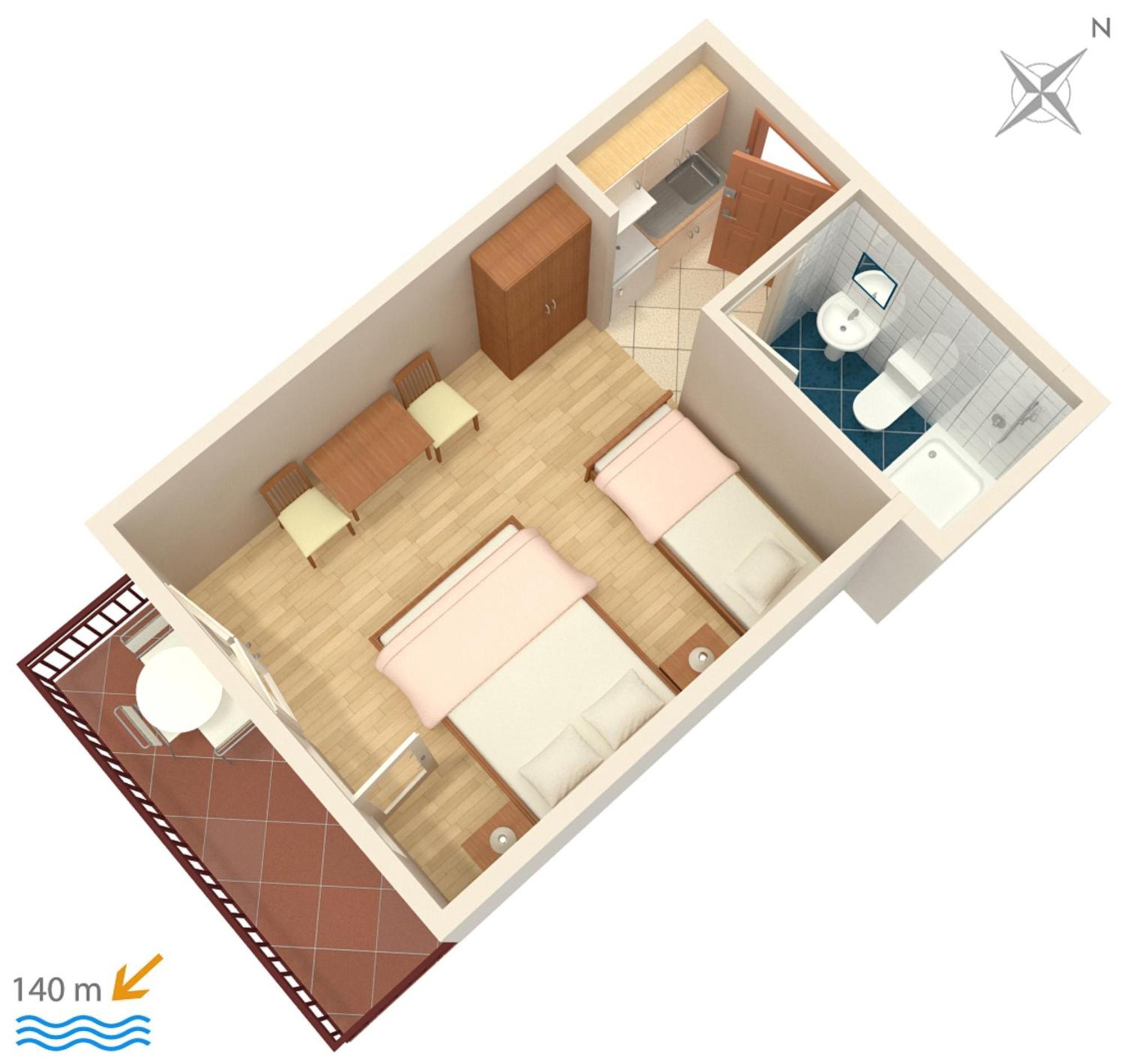 Apartments And Rooms By The Sea Brela, Makarska - 2752 Екстериор снимка