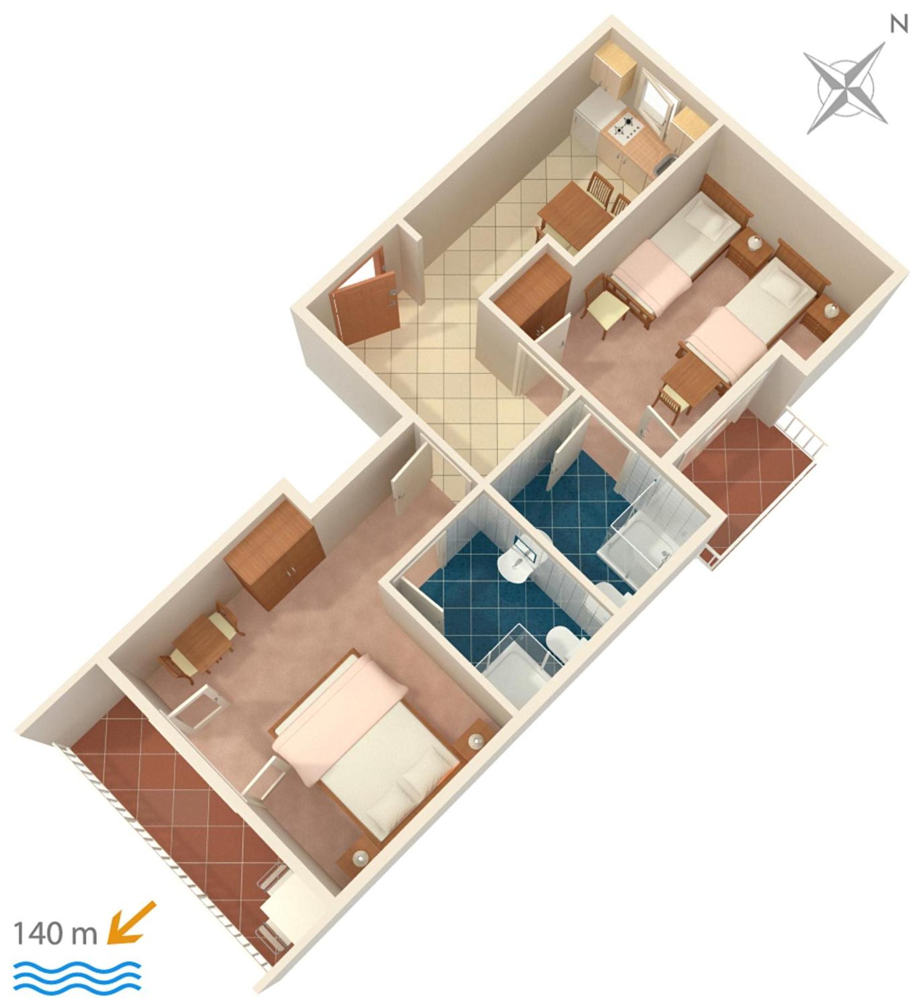 Apartments And Rooms By The Sea Brela, Makarska - 2752 Екстериор снимка
